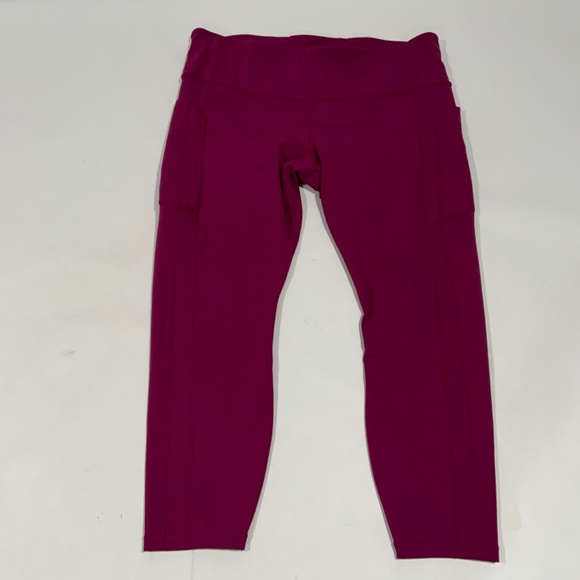 Athleta Women's Magenta Leggings - Picture 2 of 5